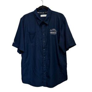 Longwood University Lancers NCAA Basketball Button Down Shirt Adidas Men's L